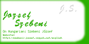 jozsef szebeni business card